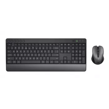 Trust Trezo toetsenbord muis inclusief universele RF draadloos QWERTY US English zwart