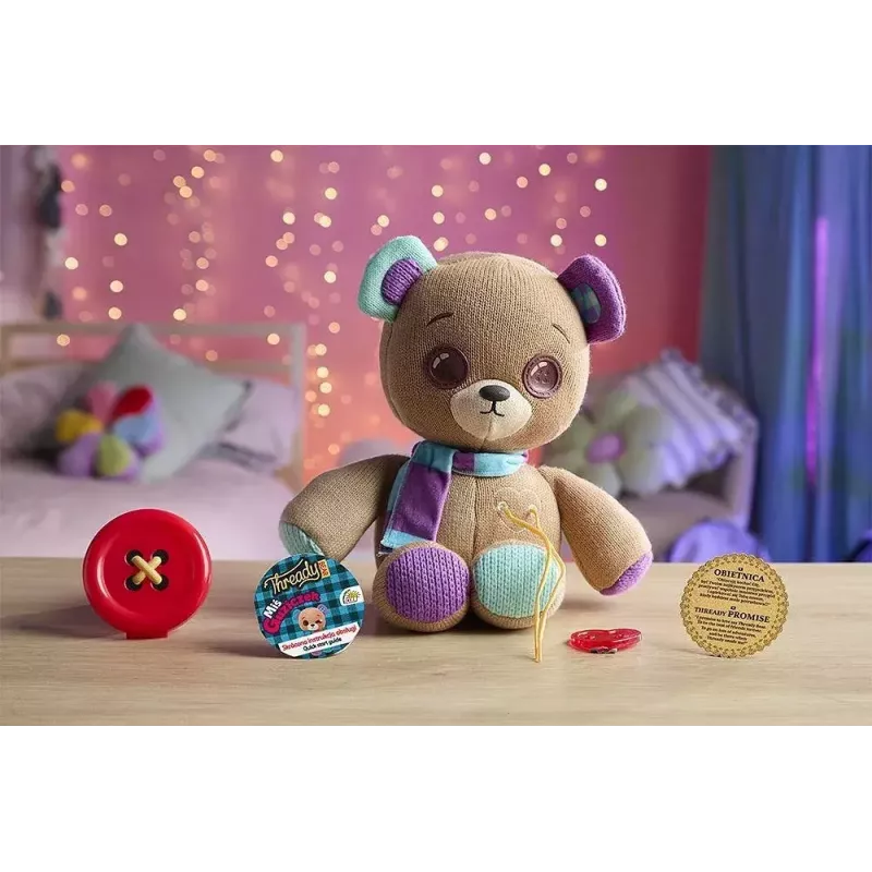 Pluche interactieve mascotte Cobi Thready Bear – bewegingsactief speelgoed met geluid en sensoren