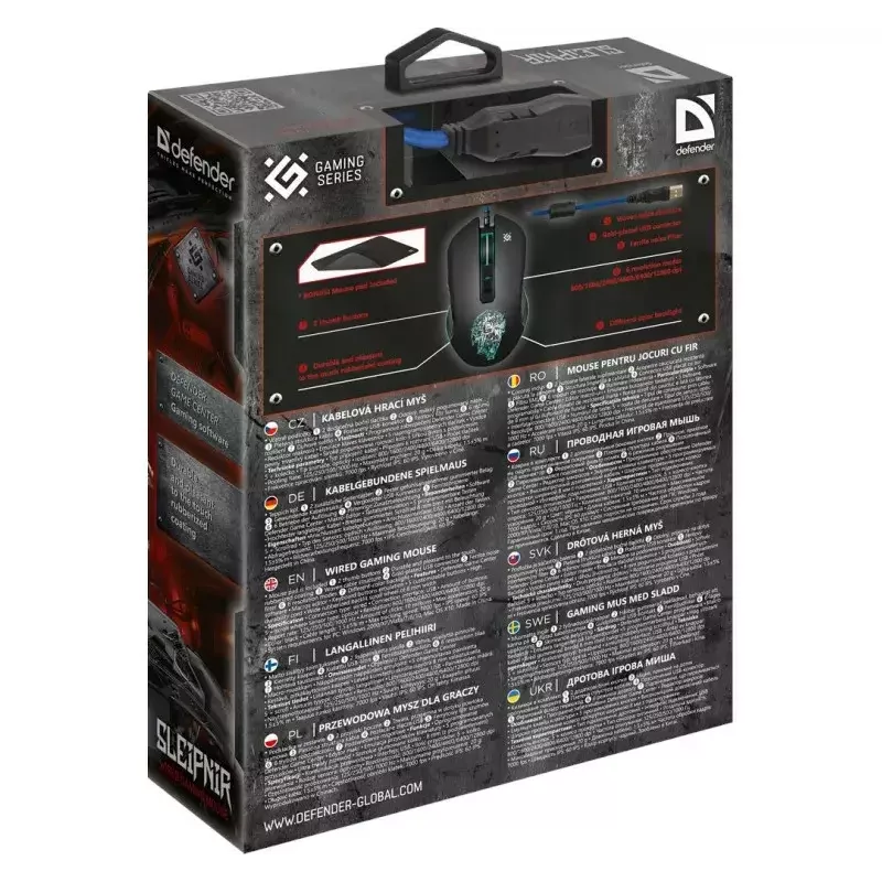 Muis Defender GM-927 Sleipnir Optic 12800dpi 6P