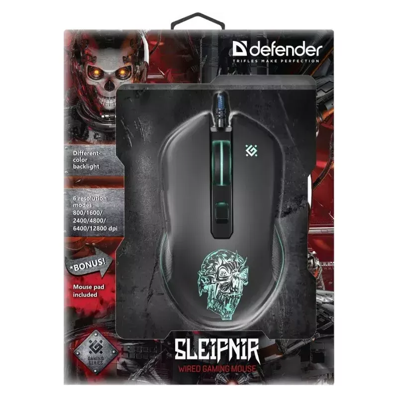 Muis Defender GM-927 Sleipnir Optic 12800dpi 6P