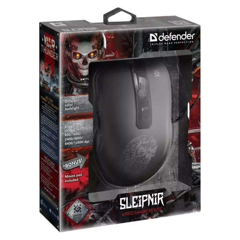 Muis Defender GM-927 Sleipnir Optic 12800dpi 6P