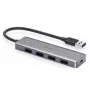 USB-hub UGREEN 50985 (4× USB 3.2 Gen 1 Type-A, 5 Gb/s, zilver)