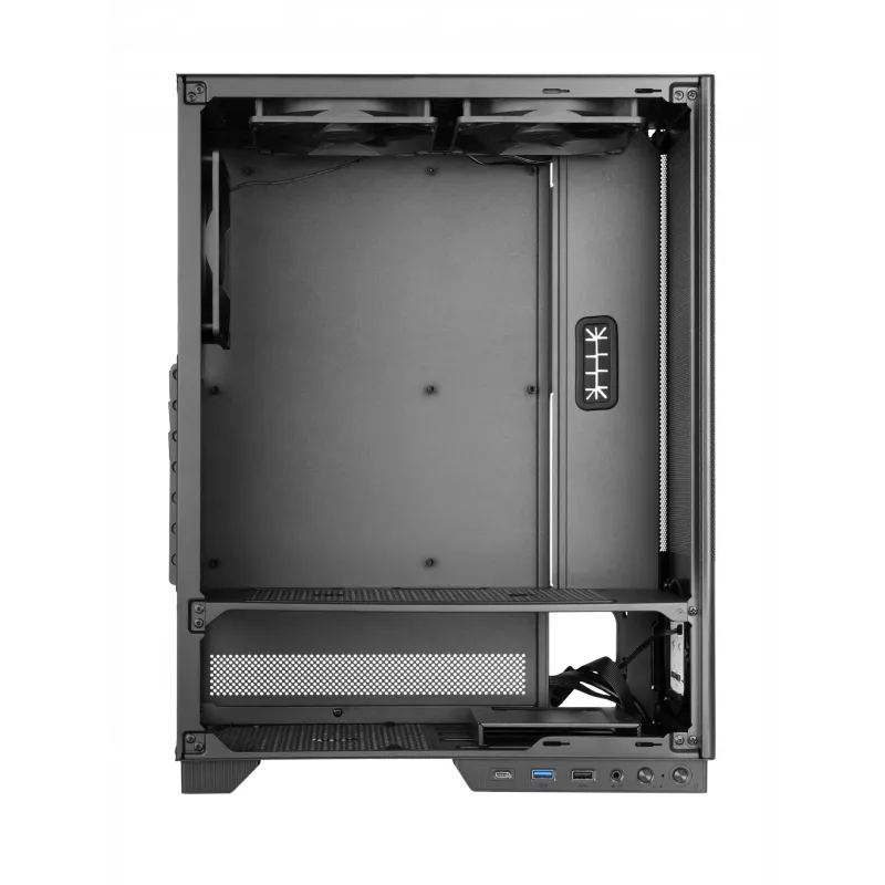 Tacens 2SAGITTA20 Midi Tower computerbehuizing, zwart, 3 x 120 mm ventilatoren