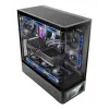 PC-behuizing TACENS Mars Gaming MCLCDPRO midi tower – zwart, IPS 7,2 inch display, voeding onderaan, ATX/Micro‑ATX/Mini‑ITX ondersteuning