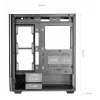 PC-behuizing TACENS Mars Gaming MCLCDPRO midi tower – zwart, IPS 7,2 inch display, voeding onderaan, ATX/Micro‑ATX/Mini‑ITX ondersteuning
