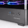 PC-behuizing TACENS Mars Gaming MCLCDPRO midi tower – zwart, IPS 7,2 inch display, voeding onderaan, ATX/Micro‑ATX/Mini‑ITX ondersteuning
