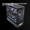 PC-behuizing TACENS Mars Gaming MCLCDPRO midi tower – zwart, IPS 7,2 inch display, voeding onderaan, ATX/Micro‑ATX/Mini‑ITX ondersteuning