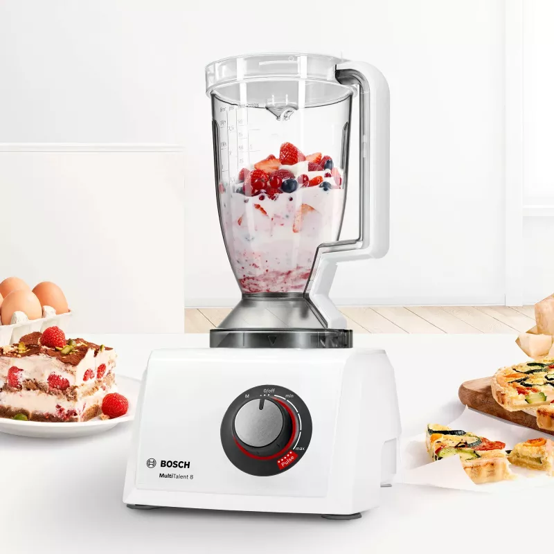 Keukenmachine Bosch MC812W501 — 1000 W, 3,9-L kom, wit, RVS-mes