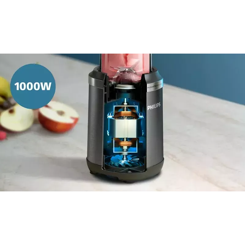 Tafelmixer Philips 5000 Serie HR2767/00 zwart RVS