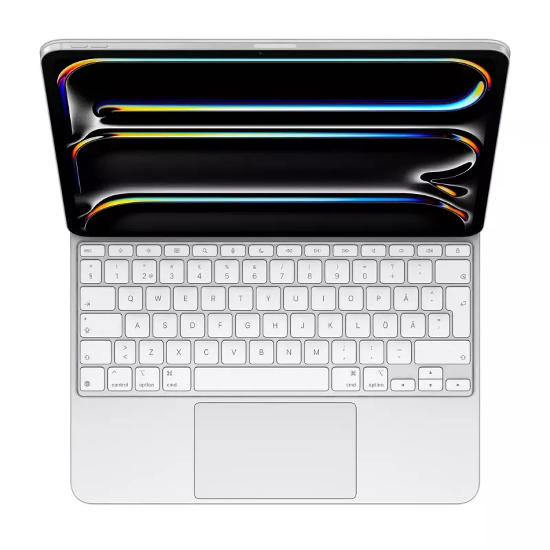 Apple Magic Keyboard voor iPad Pro 13 inch M4 Zweeds wit draadloos trackpad