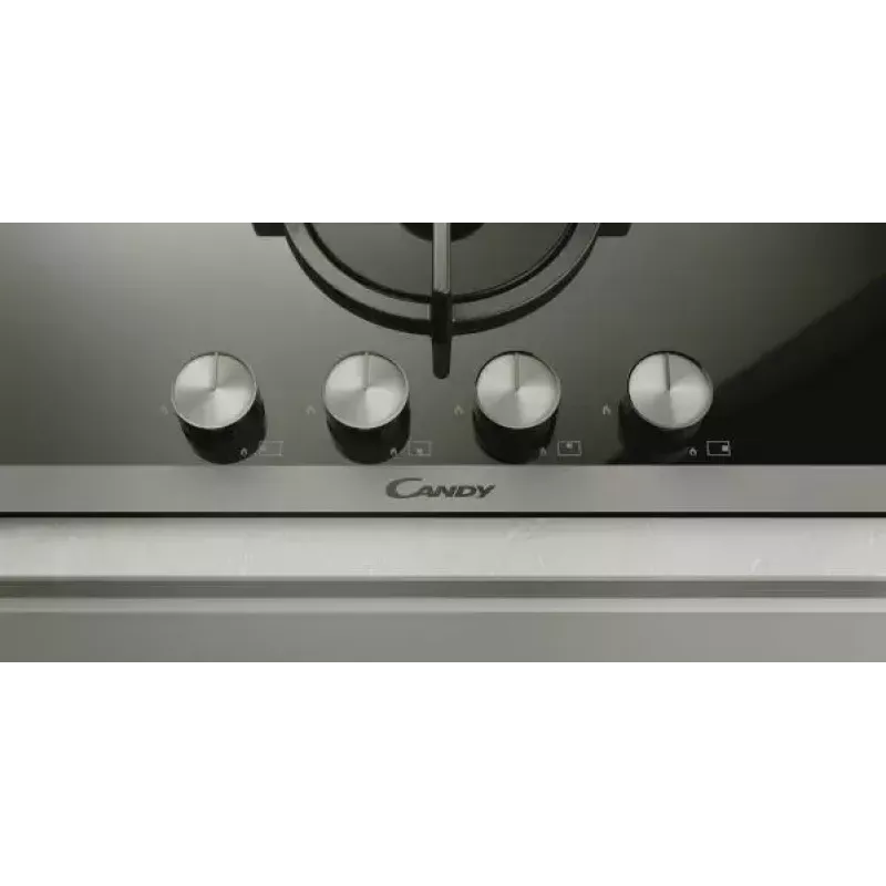 Candy CVW6BB kookplaat zwart inbouw 59,5 cm gas 4 zone(s)