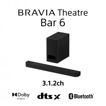 Soundbar Sony HT-B600 3.1.2 kanalen 350 W met draadloze subwoofer, zwart