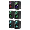 Pc-luidsprekers DEFENDER J4 2.0 6W LED USB, 3,5 mm, 90–20000 Hz, zwart