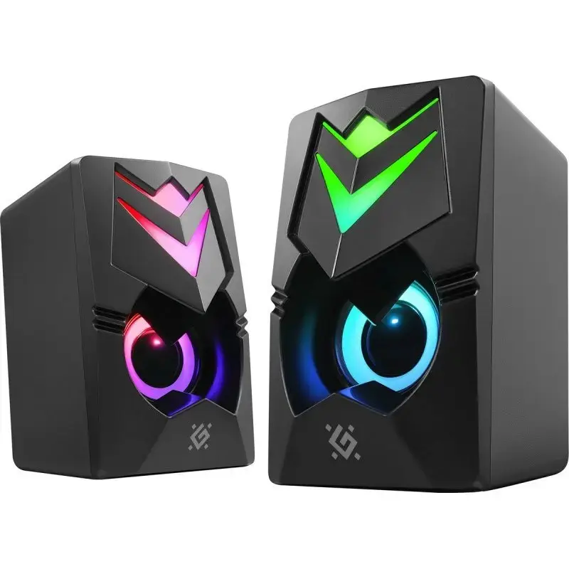 Pc-luidsprekers DEFENDER J4 2.0 6W LED USB, 3,5 mm, 90–20000 Hz, zwart