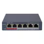 Hikvision DS-3E1106P-EI netwerkswitch — 6-poorts PoE Ethernet-switch, unmanaged, 10/100 Mbit/s