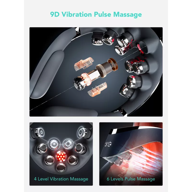 Massageapparaat SKG G7-Pro-Fold Blue Combo compressie kneden vibratie