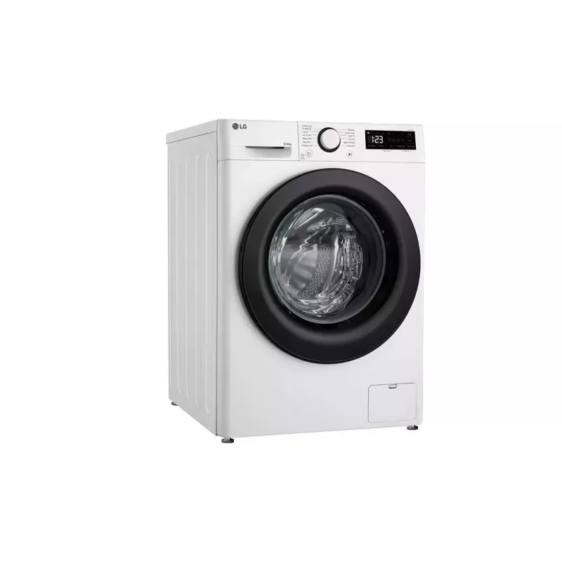 LG F4DR509SBW was-droogcombinatie vrijstaand frontlader zwart, wit