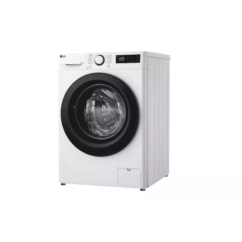 LG F4DR509SBW was-droogcombinatie vrijstaand frontlader zwart, wit