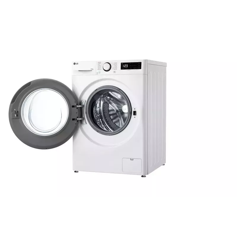 LG F4DR509SBW was-droogcombinatie vrijstaand frontlader zwart, wit