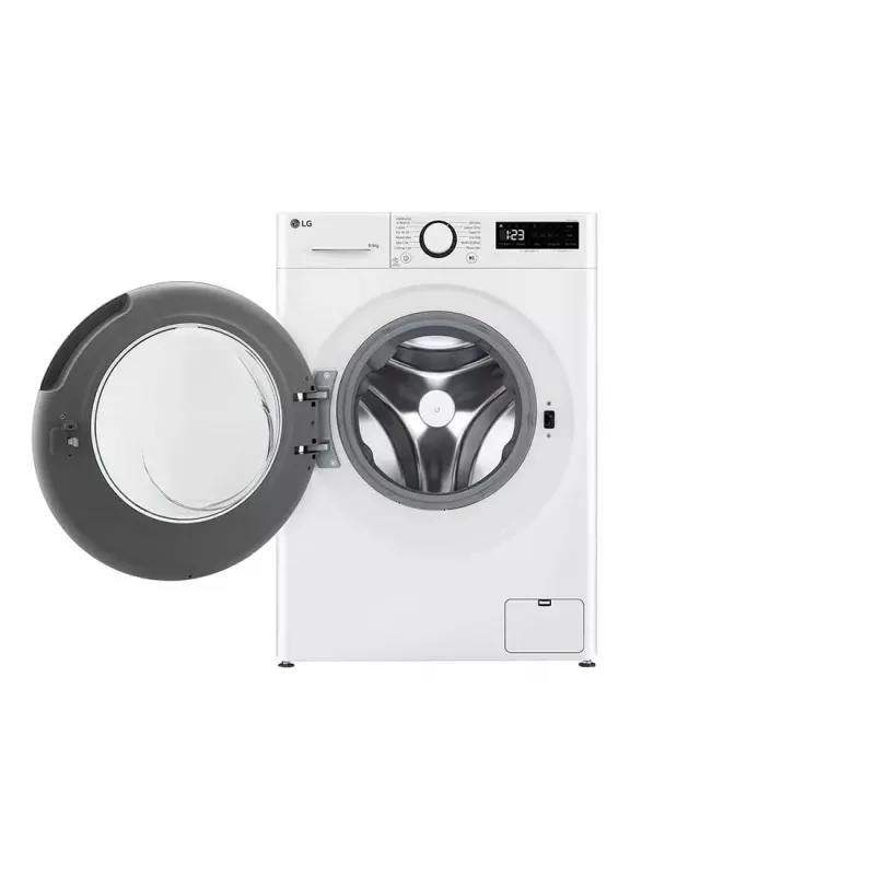 LG F4DR509SBW was-droogcombinatie vrijstaand frontlader zwart, wit