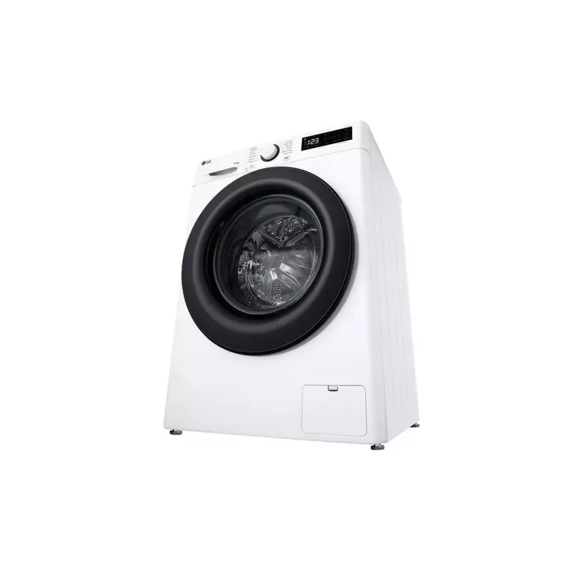 LG F4DR509SBW was-droogcombinatie vrijstaand frontlader zwart, wit