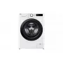LG F4DR509SBW was-droogcombinatie vrijstaand frontlader zwart, wit