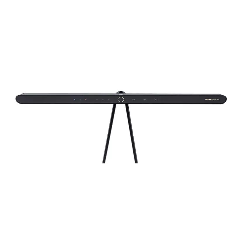Monitorlamp BenQ PianoLight R zwart – 1070 lm, USB-gevoed, 120×367×628 mm