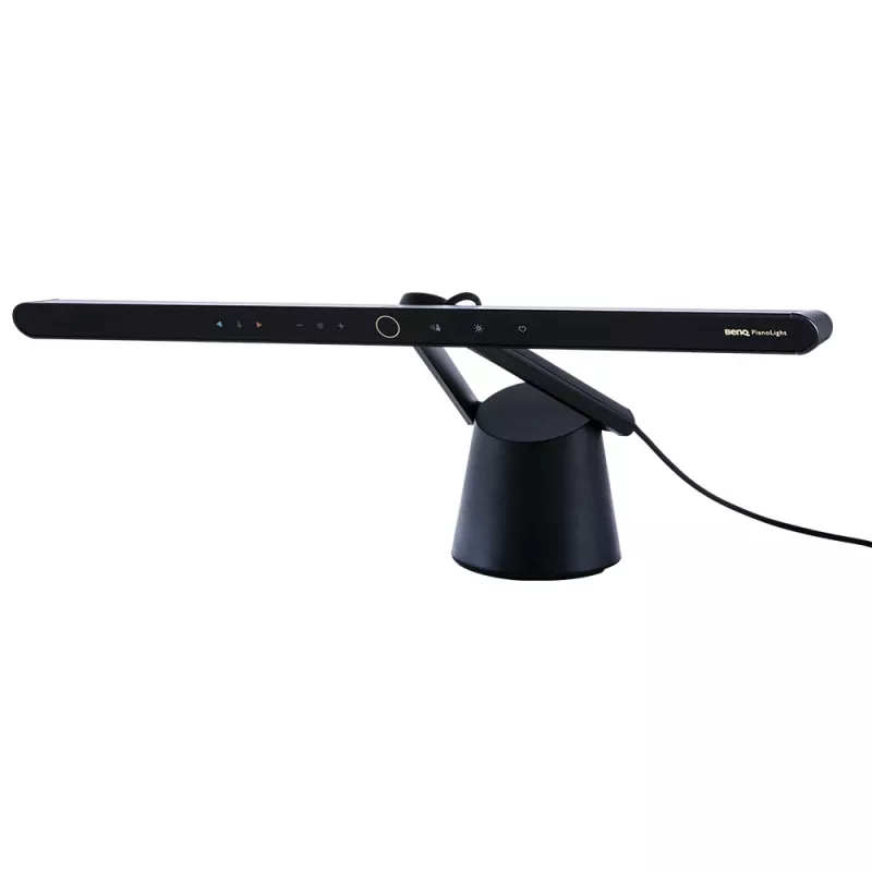 Monitorlamp BenQ PianoLight R zwart – 1070 lm, USB-gevoed, 120×367×628 mm