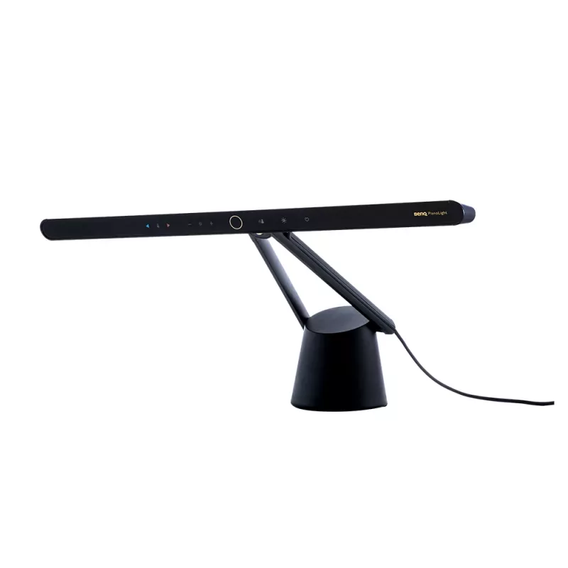 Monitorlamp BenQ PianoLight R zwart – 1070 lm, USB-gevoed, 120×367×628 mm