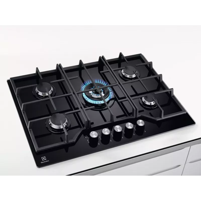 Electrolux KGG75362K zwart inbouw 75 cm gas 5 zone(s)