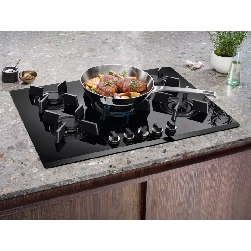 Electrolux KGG75362K zwart inbouw 75 cm gas 5 zone(s)
