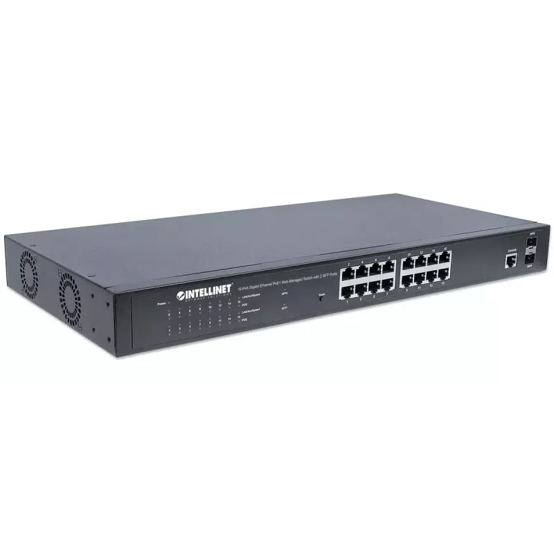 Managed switch Intellinet 16-poorts Gigabit Ethernet PoE+