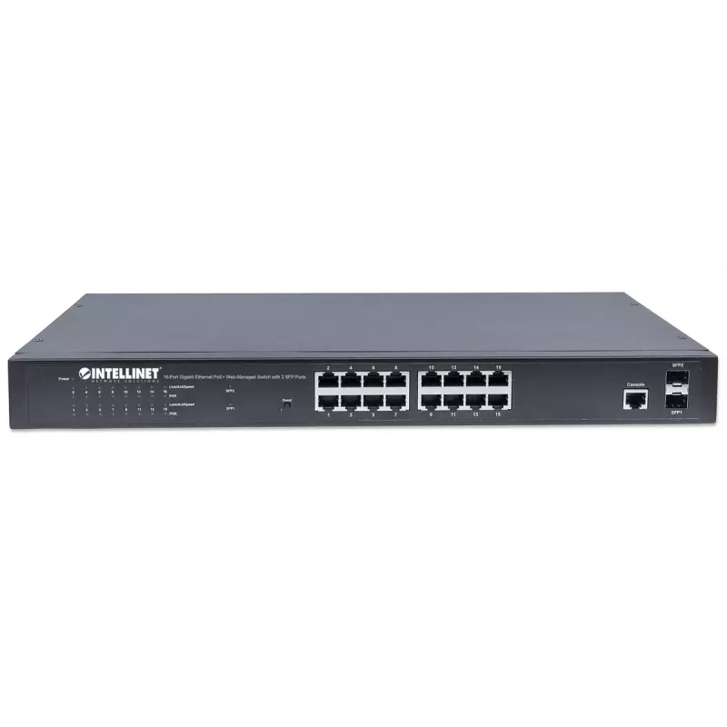 Managed switch Intellinet 16-poorts Gigabit Ethernet PoE+