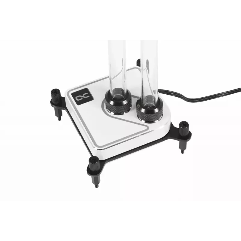 Waterblok Alphacool Core 1 Aurora messing koper nikkel transparant wit 72mm