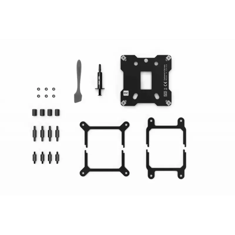Waterblok Alphacool Core 1 Aurora messing koper nikkel transparant wit 72mm