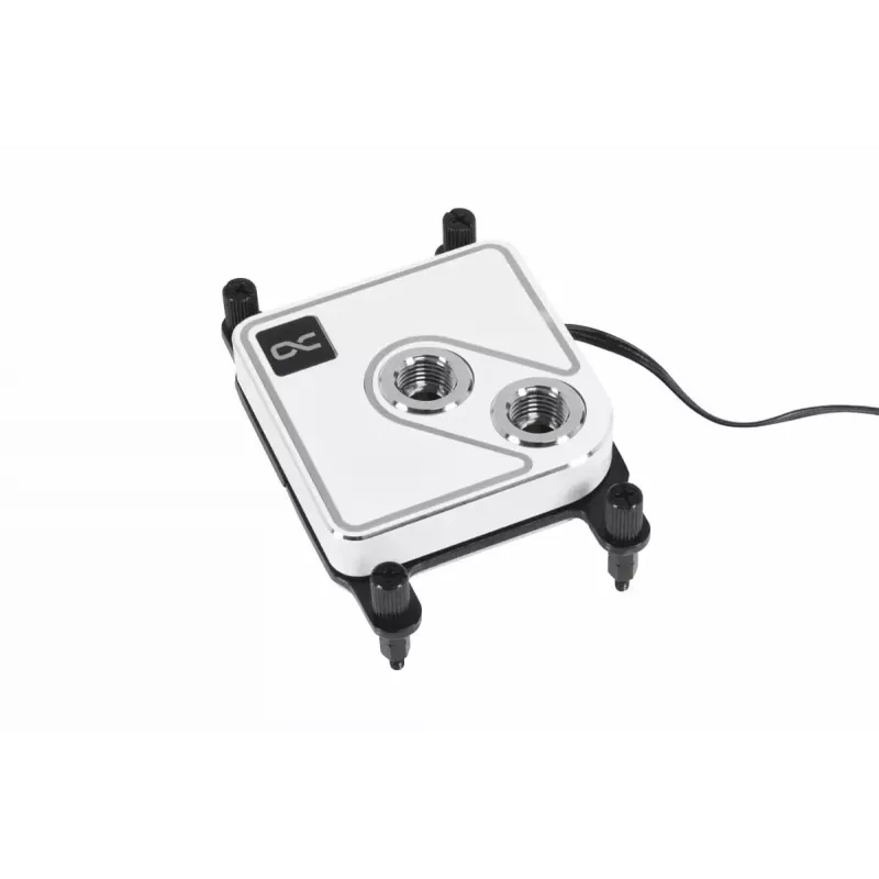 Waterblok Alphacool Core 1 Aurora messing koper nikkel transparant wit 72mm