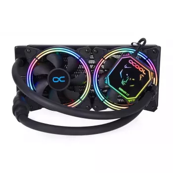 All-in-One vloeistofkoeler Alphacool Eisbaer Aurora LT240 12 cm zwart