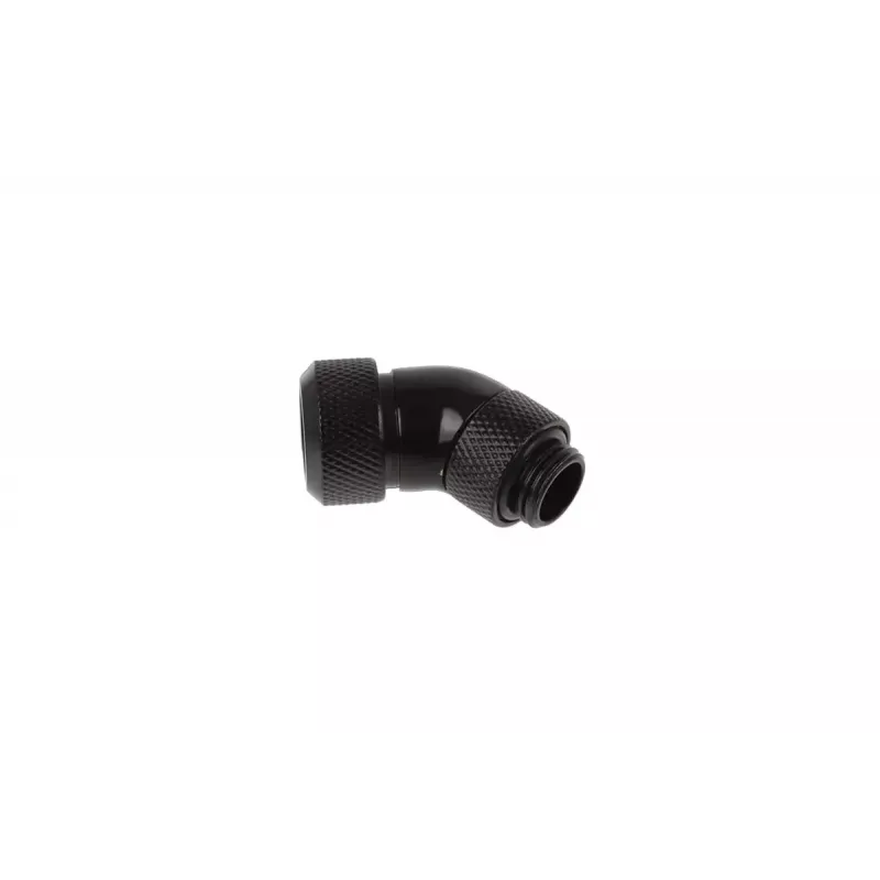 Alphacool Eiszapfen 17407 45-graden draaibare Hard Tube-fitting, G1/4 male naar 13 mm buitendiameter, dieepzwart