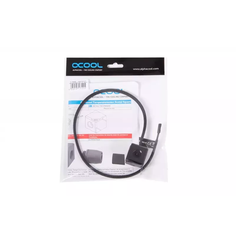 Temperatuursensor Alphacool 17555 acetaal zwart 26,5 mm