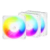ARCTIC Freezer P12 Pro Reverse A-RGB (wit) - 3 stuks - 120 mm A-RGB PWM-ventilator met kabelverdeler