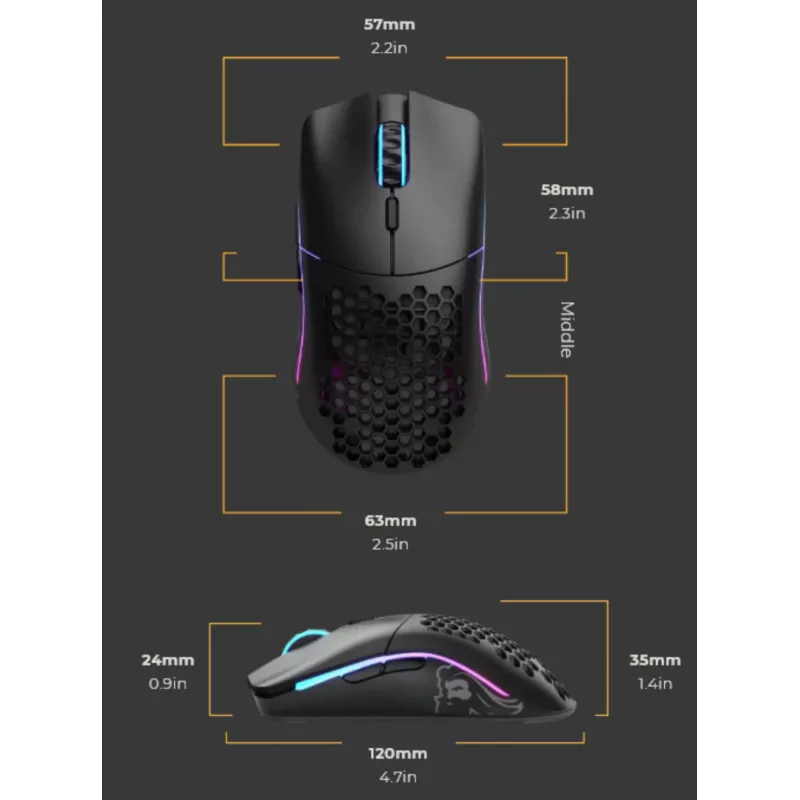Glorious Gaming Glorious Model O Minus Wireless - matzwart