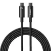 USB-C naar USB-C kabel Baseus Tungsten Gold 240W 3m