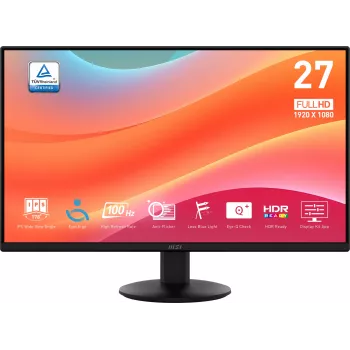 MSI Pro MP272L computermonitor 68,6 cm (27 inch) 1920 x 1080 pixel Full HD LED zwart