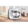 Keukenmachine Bosch Serie 4 MUM58200 — 1000 W, 3,9 L roestvrijstalen kom, wit