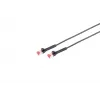 Netwerkkabel Lanview LV-6AFTP-FLEX-ANG-10B RJ45 Cat6A 10m zwart