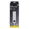 Microconnect GRU0035WS verlengsnoer 5 m 3 AC-uitgangen wit