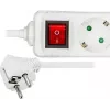 Microconnect GRU0035WS verlengsnoer 5 m 3 AC-uitgangen wit