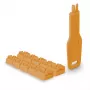 Poortblokkering Lindy RJ45 port locks oranje 10x + 1 sleutel