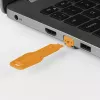 Poortblokkering Lindy RJ45 port locks oranje 10x + 1 sleutel
