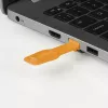 Poortblokkering Lindy RJ45 port locks oranje 10x + 1 sleutel